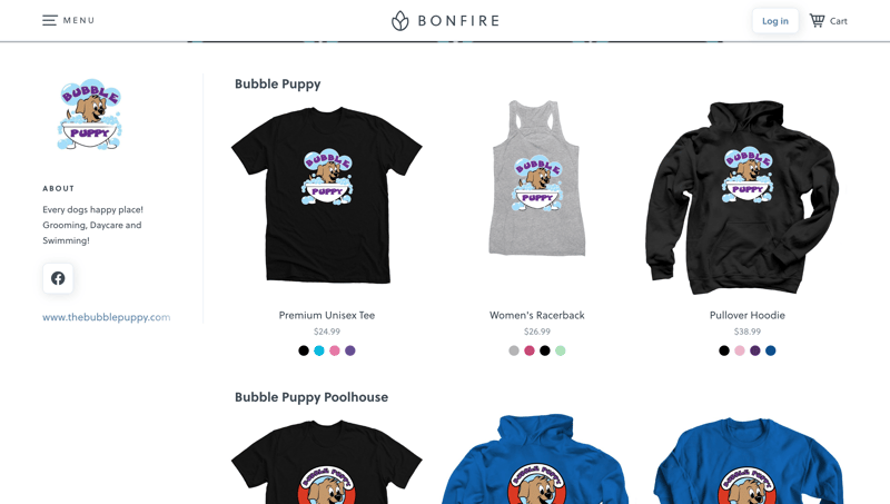 Gingr Client Bubble Puppy's Online Shop