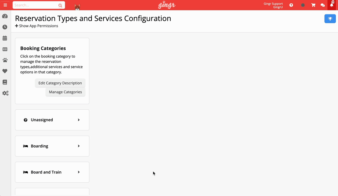 evaluations demo in Gingr gif