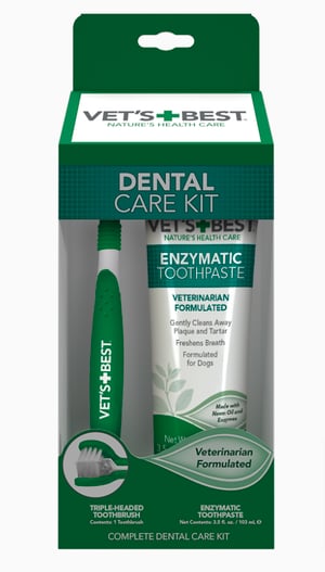 Vet’s Best — Dog Toothbrush & Enzymatic Toothpaste Set