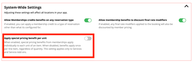 pricing settings in Gingr