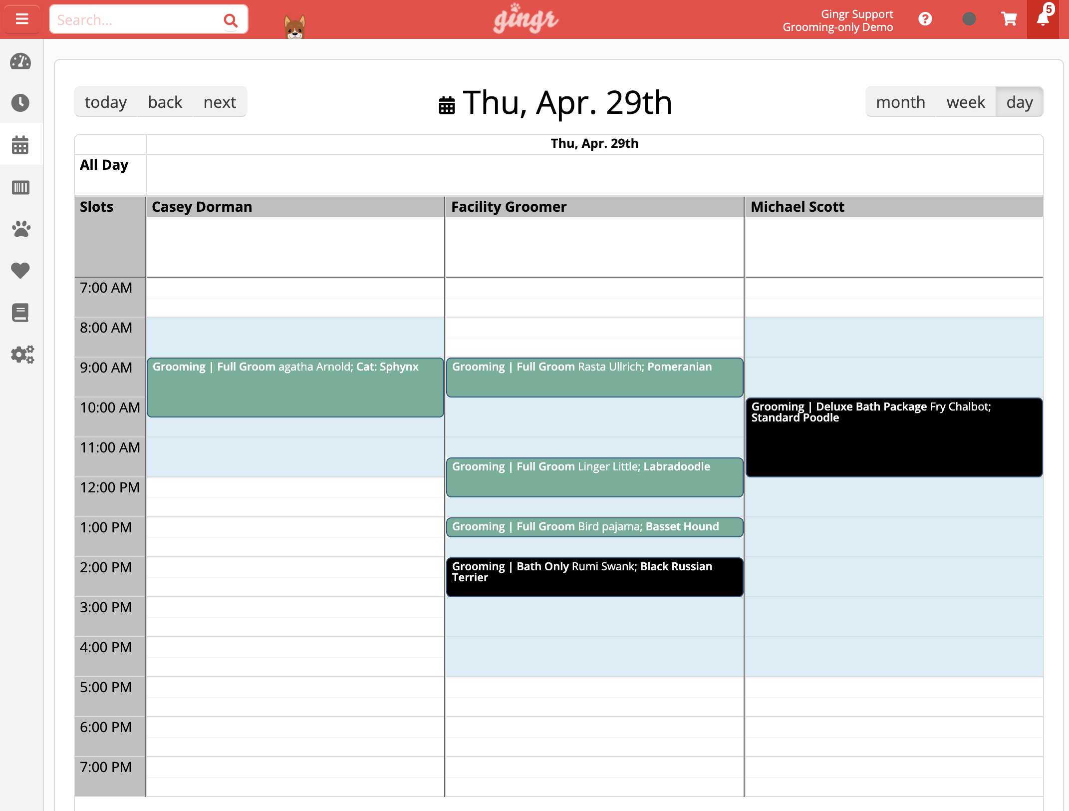 Take a look at Gingr's scheduling feature.