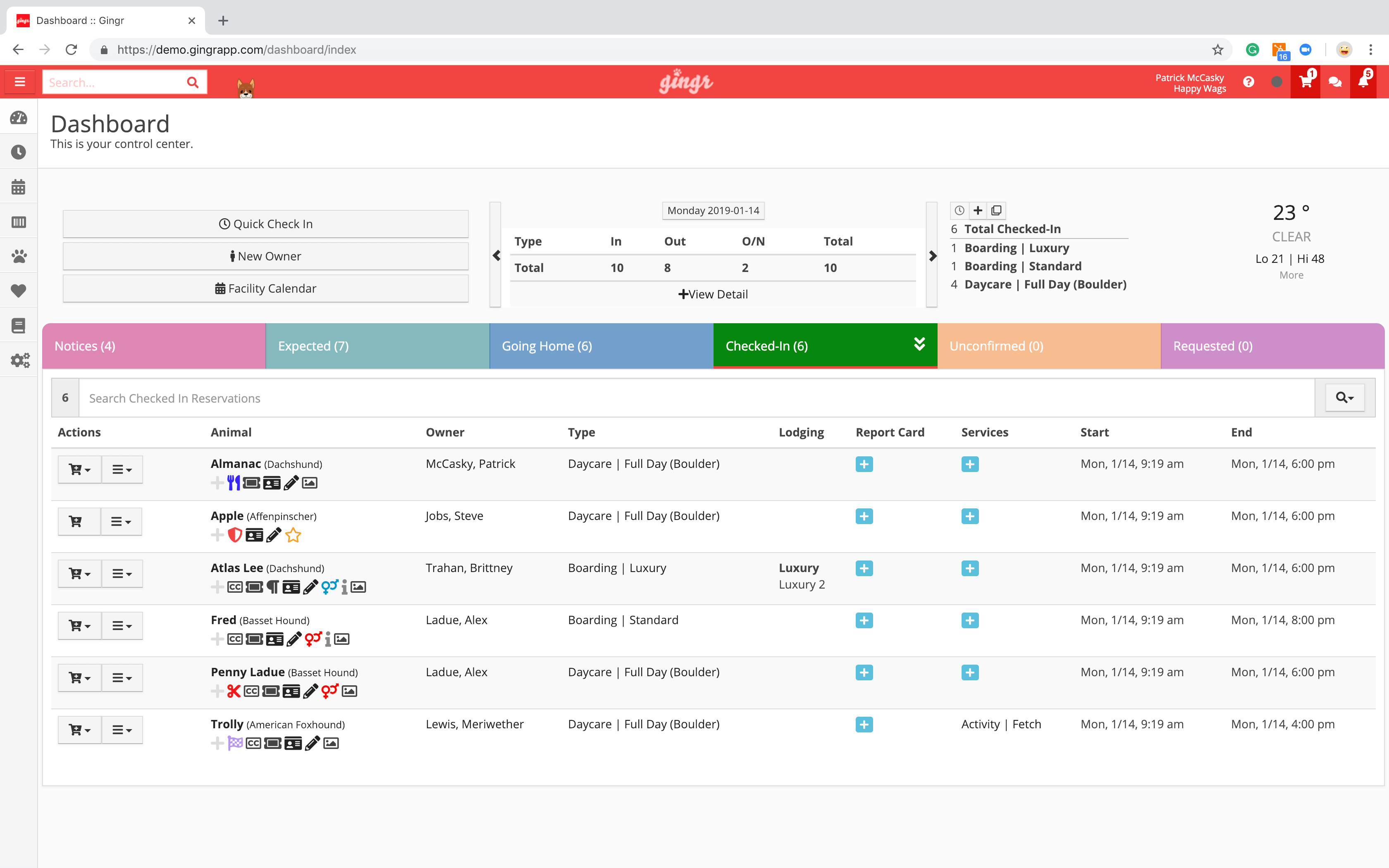 Dog Boarding App Dog Kennel Management Software Gingr App